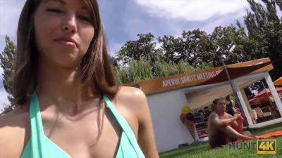 Susan Ayn - Watch Susan Ayn, the young Czech babe, get her pussy pounded in public for cash - sexu.com - Czech
